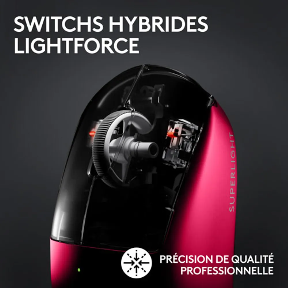 Logitech G PRO X Superlight 2 44000 DPI 8K Polling Wireless HERO 2 Sensor 60g Pro-Grade Mouse - Magenta - Only at Best Buy