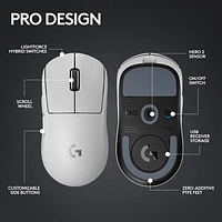 Logitech G PRO X Superlight 2 32000 DPI 4K Polling Wireless HERO 2 Sensor Gaming Mouse - White