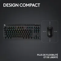 Logitech G PRO X TKL LIGHTSPEED Bluetooth Backlit Mechanical Tactile Gaming Keyboard