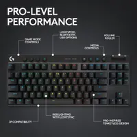 Logitech G PRO X TKL LIGHTSPEED Bluetooth Backlit Mechanical Tactile Gaming Keyboard