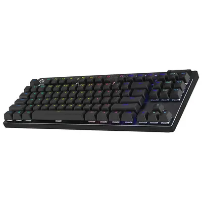 Logitech G PRO X TKL LIGHTSPEED Bluetooth Backlit Mechanical Clicky Gaming Keyboard