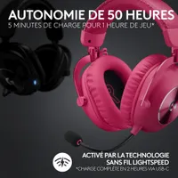 Logitech G PRO X 2 LIGHTSPEED Wireless Gaming Headset - Magenta - Only at Best Buy