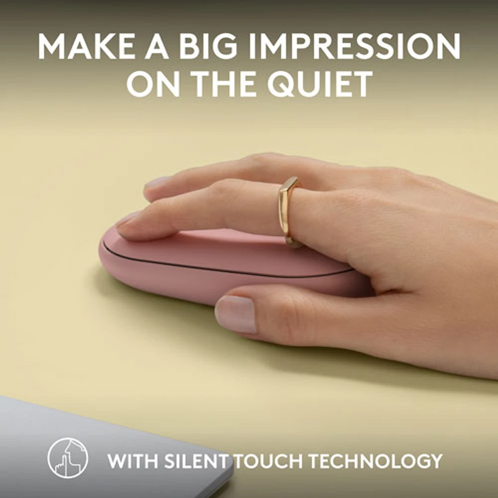 Logitech Pebble 2 M350s 4000 DPI Bluetooth Optical Mouse - Tonal Rose