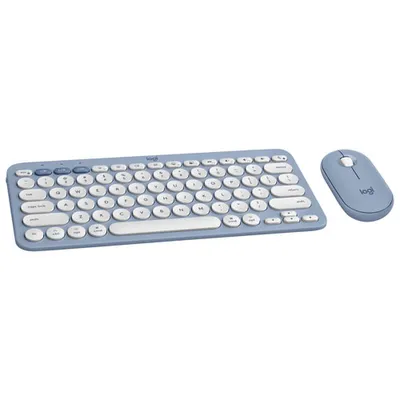 Logitech Pebble 2 Bluetooth Optical Ergonomic Keyboard & Mouse Combo for Mac