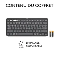 Logitech K380s Wireless Slim TKL Keyboard with Customizable Shortcuts - Tonal Graphite