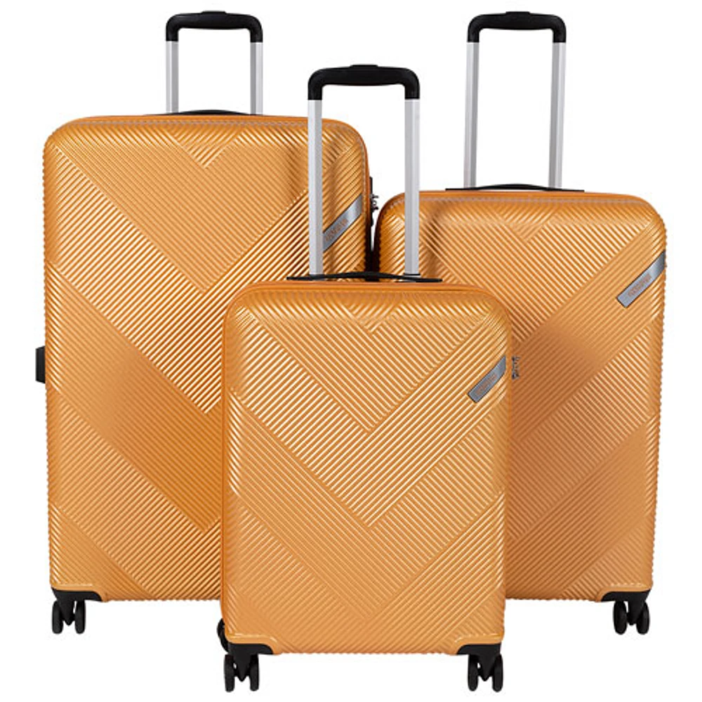 American Tourister Exoline 3-Piece Hard Side Expandable Luggage Set - Honey Gold