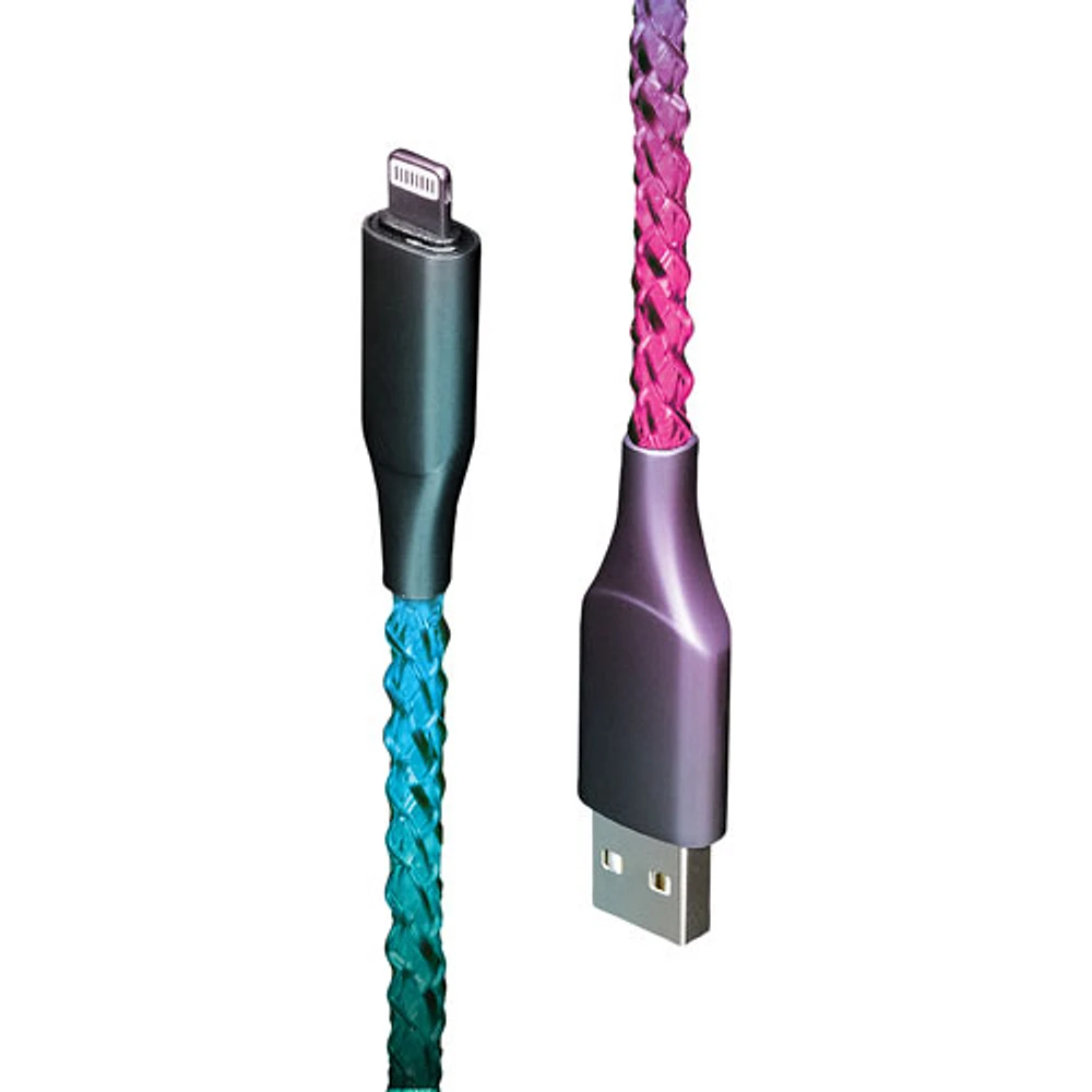 Helix Lucid Charge LED 1m (3.2 ft.) Lightning to USB-A Charge/Sync Cable (ETHLTLED)