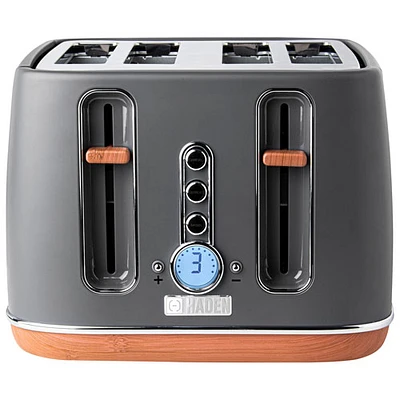 Haden Dorchester Toaster - 4-Slice - Grey