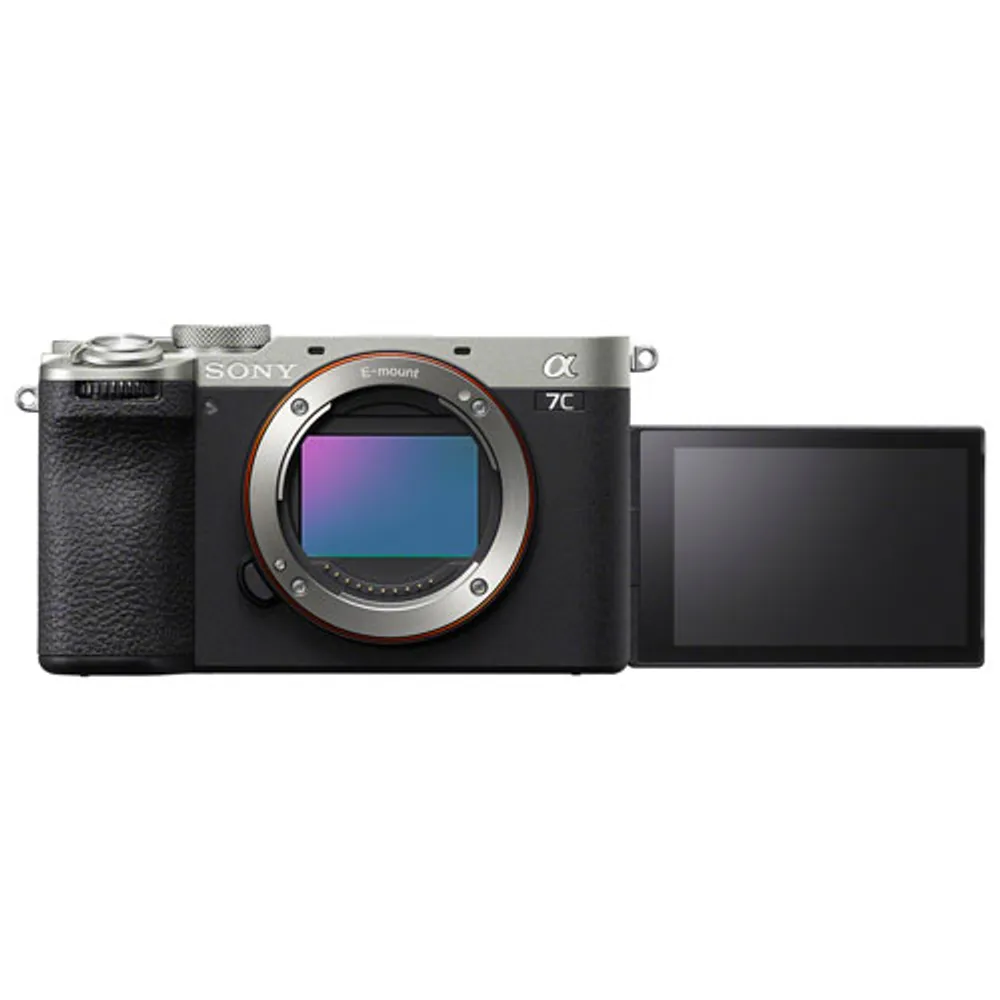 Sony Alpha 7C II Full-Frame Mirrorless Camera (Body Only) - Silver/Black