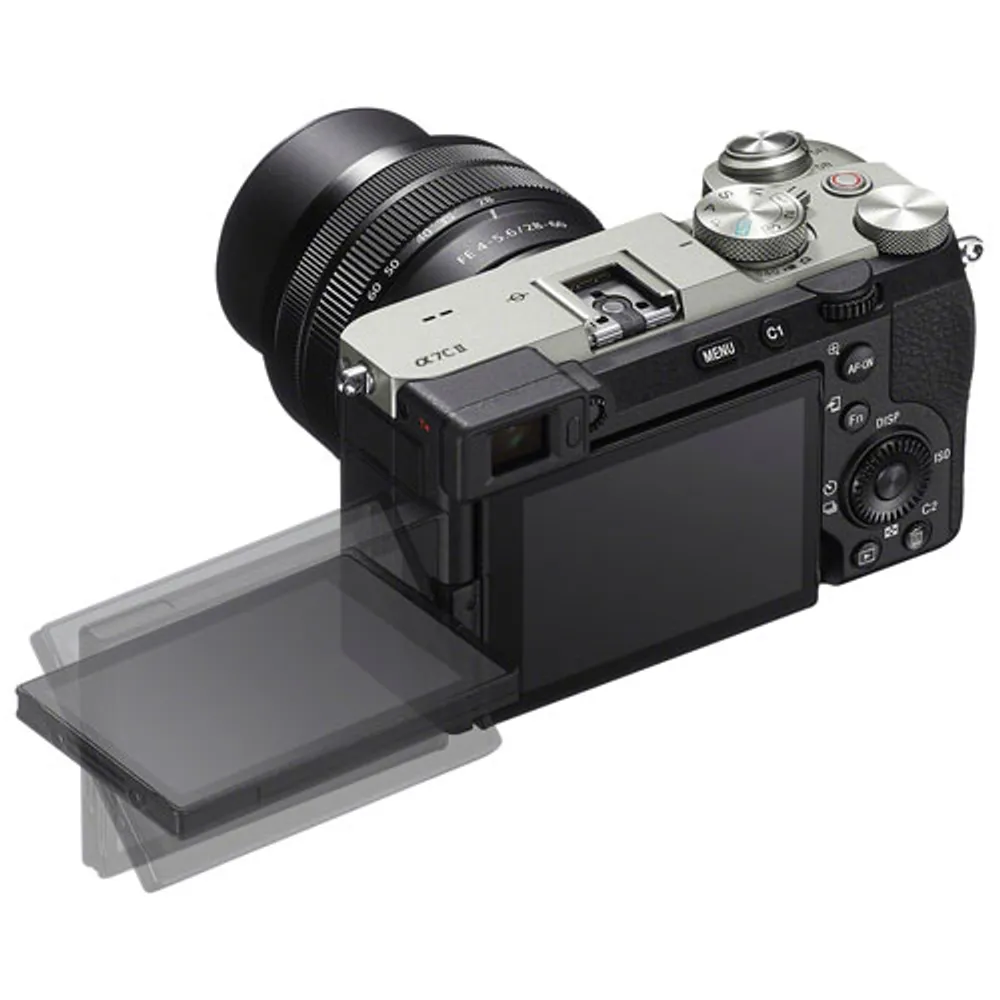 Sony Alpha 7C II Full-Frame Mirrorless Camera with 28-60mm Lens Kit - Silver/Black