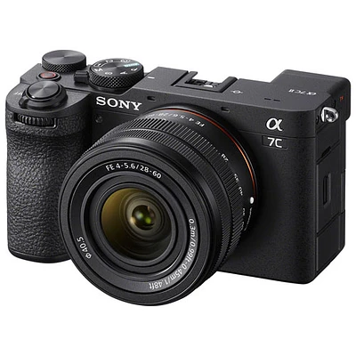 Sony Alpha 7C II Full-Frame Mirrorless Camera with 28-60mm Lens Kit - Black