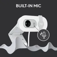 Caméra Web HD intégrale 1080p Brio 100 de Logitech avec microphone intégr