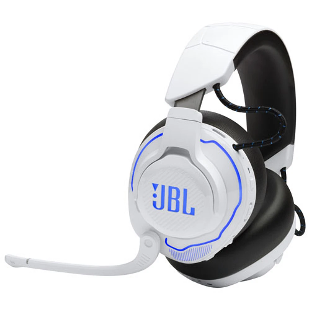 Casque de jeu sans fil Quantum 910P de JBL - Blanc/Bleu