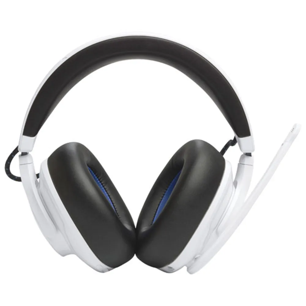 JBL Quantum 910P Wireless Gaming Headset - White/Blue