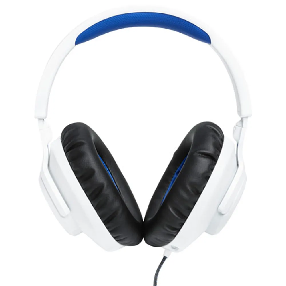 JBL Quantum 100P Gaming Headset - White/Blue