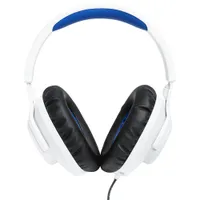 Casque de jeu Quantum 100P de JBL - Blanc/Bleu