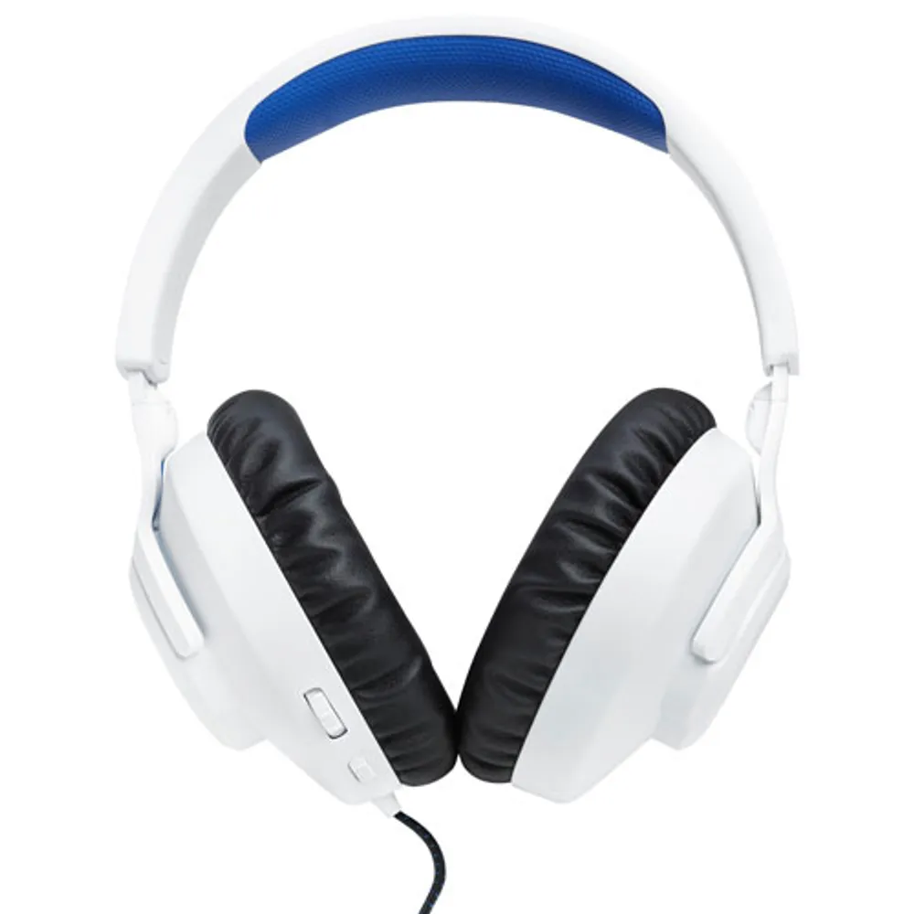 Casque de jeu Quantum 100P de JBL - Blanc/Bleu