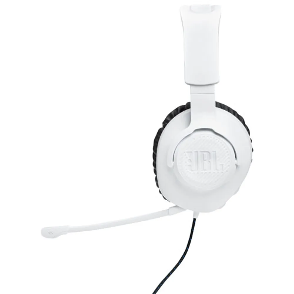 Casque de jeu Quantum 100P de JBL - Blanc/Bleu