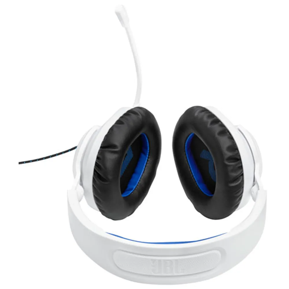 JBL Quantum 100P Gaming Headset - White/Blue