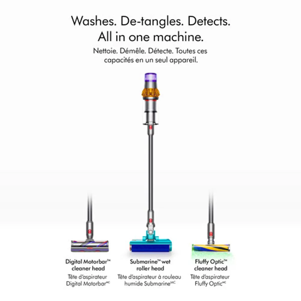 Dyson V15s Detect Submarine Cordless Stick Vacuum - Yellow/Nickel