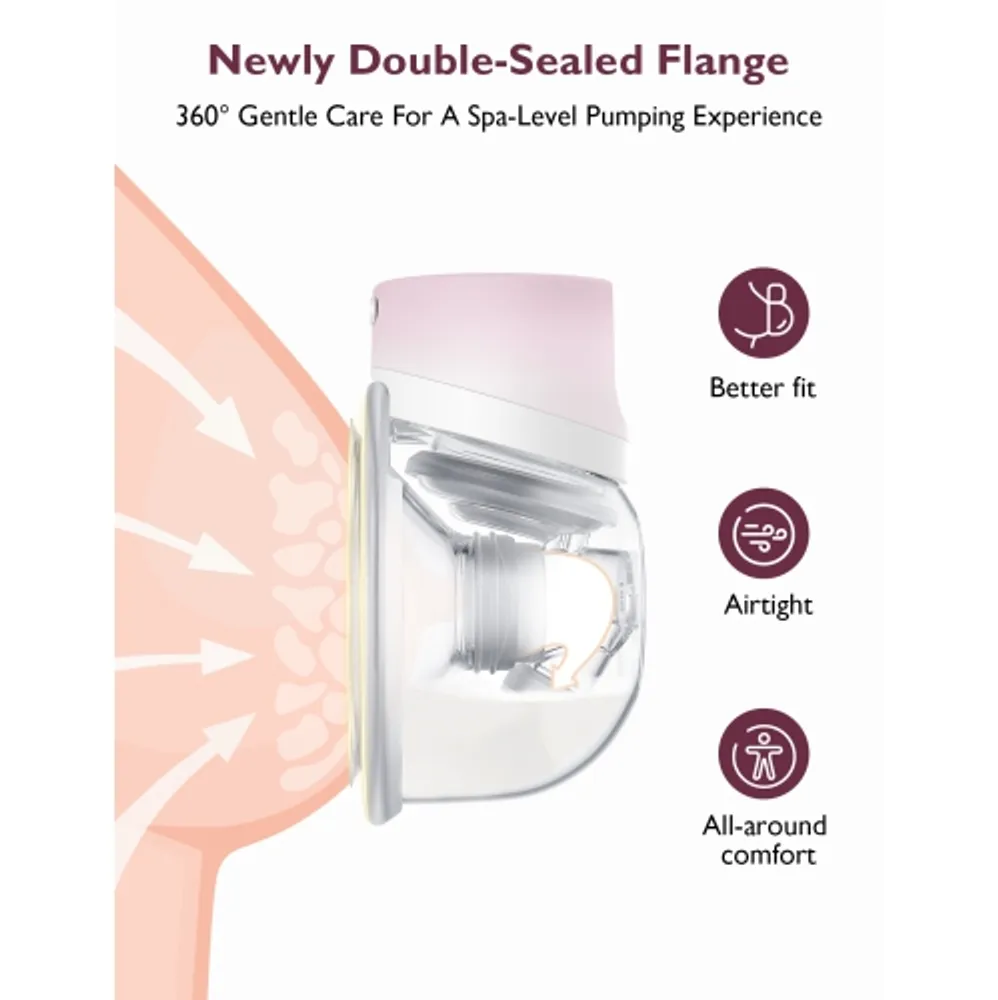 Momcozy Double-Sealed Flange 27mm Compatible with Momcozy M5 Breast Pump.  Original M5 Breast Pump Replacement Accessories, 1PC (27mm) : :  Baby