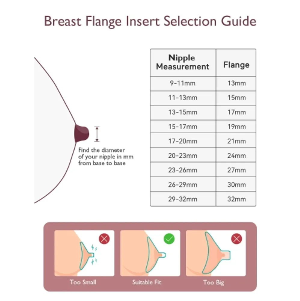 Momcozy Nipple Ruler, Nipple Ruler for Fange Sizing, Silicone and Soft,  Flange Sizing Measurement Tool, Breast Pump Sizing Tool for Momcozy