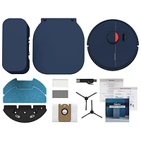 bObsweep Dustin WiFi Connected Self-Empty Robot Vacuum & Mop - Navy