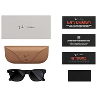 Ray-Ban | Meta Wayfarer Glasses with AI, Photo, Video, Audio & Messaging - Matte Black/Polarized Gradient Graphite