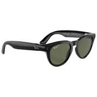 Ray-Ban | Meta Headliner Smart Glasses with Photo, Video & Audio - Shiny Black/G-15 Green