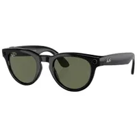 Ray-Ban | Meta Headliner Smart Glasses with Photo, Video & Audio - Shiny Black/G-15 Green