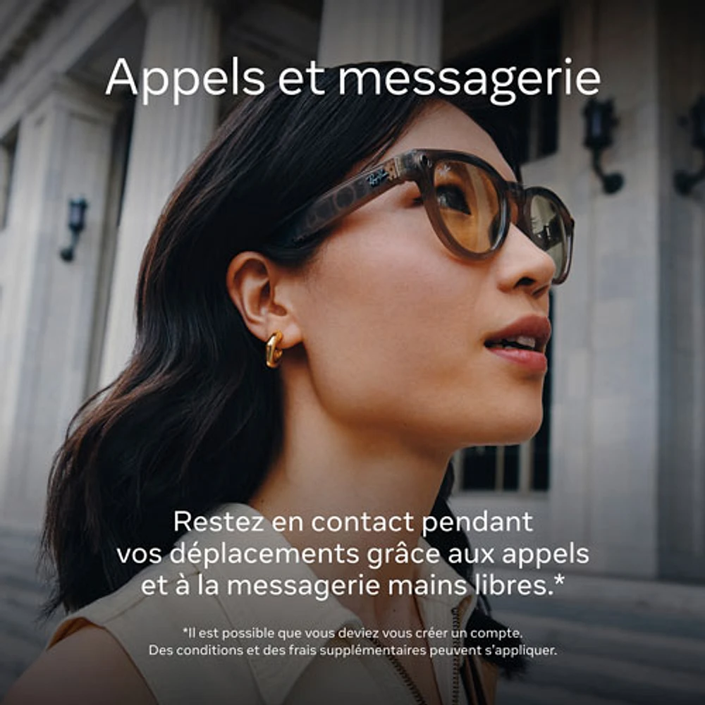 Lunettes Wayfarer de Ray-Ban/Meta avec IA, photo, vidéo, audio et messagerie