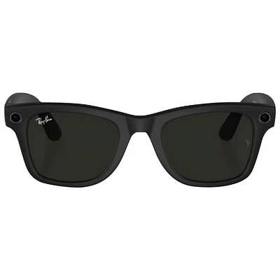 Ray-Ban | Meta Wayfarer Smart Glasses with AI, Photo, Video, Audio & Messaging - Matte Black/Clear to G-15 Green Transitions