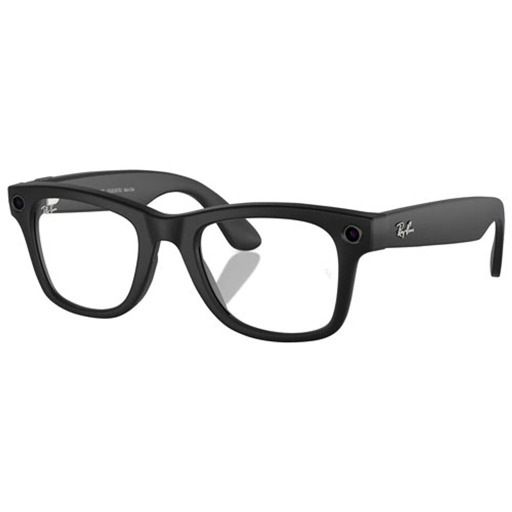 Ray-Ban | Meta Wayfarer Smart Glasses with AI, Photo, Video, Audio & Messaging - Matte Black/Clear to G-15 Green Transitions