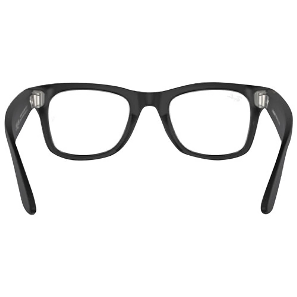 Ray-Ban | Meta Wayfarer Smart Glasses with AI, Photo, Video, Audio & Messaging - Matte Black/Clear to G-15 Green Transitions