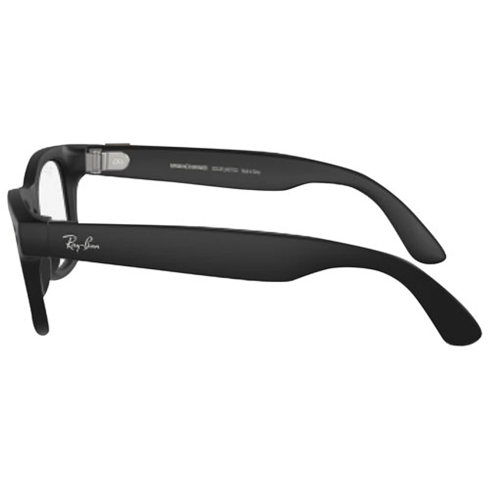 Ray-Ban | Meta Wayfarer Smart Glasses with AI, Photo, Video, Audio & Messaging - Matte Black/Clear to G-15 Green Transitions