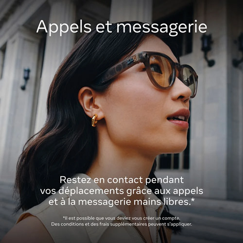 Lunettes Wayfarer de Ray-Ban | Meta avec IA, photo, vidéo, audio et messagerie - Caramel brillant/Brun polarisé