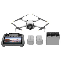 Ensemble Fly More avec drone quadricoptère Mini 4 Pro de DJI, manette et écran intégré