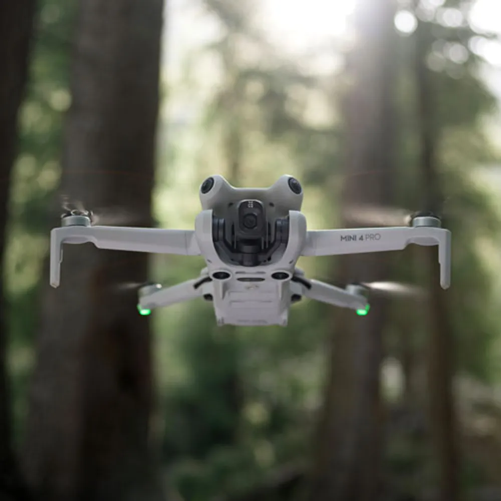 Ensemble Fly More avec drone quadricoptère Mini 4 Pro de DJI, manette et écran intégré