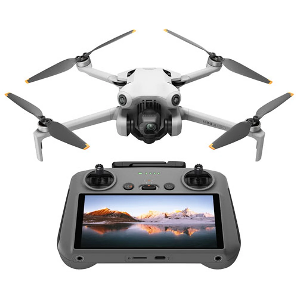 DJI Mini 4 Pro Quadcopter Drone & Remote Control with Built-in Screen