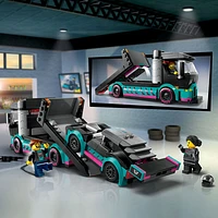 LEGO City : La voiture de course et le camion porte-voitures - 328 pièces (60406)