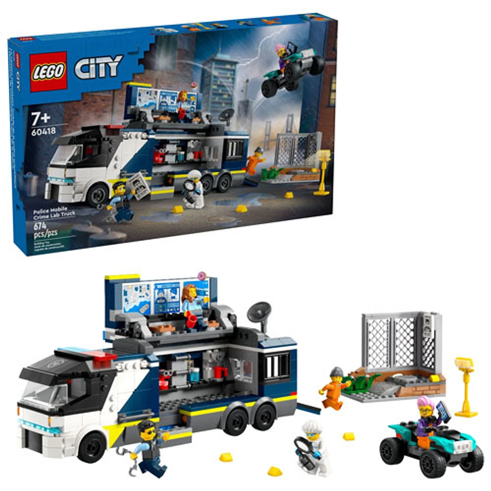 LEGO City Police Mobile Crime Lab Truck - 674 Pieces (60418)