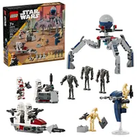 LEGO Star Wars: Ensemble de combat Clone Trooper et droïdes de combat - 215 pièces (75372)