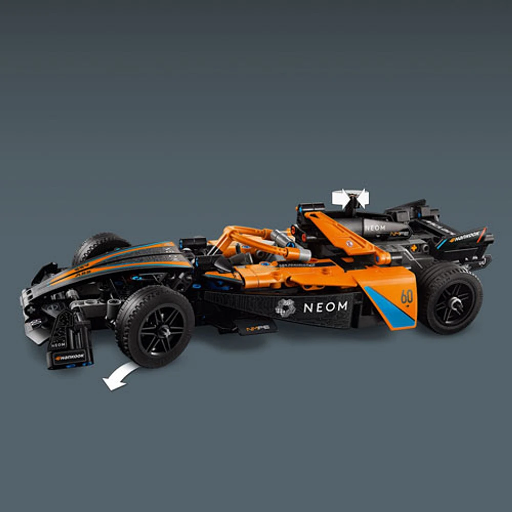 LEGO Technic : Ensemble de jeu avec voiture de course de Formule E NEOM McLaren - 452 piÃ¨ces (42169)