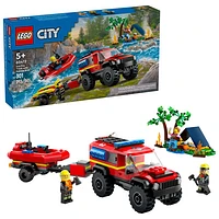 LEGO City: 4x4 Fire Truck with Rescue Boat - 301 Pieces (60412)