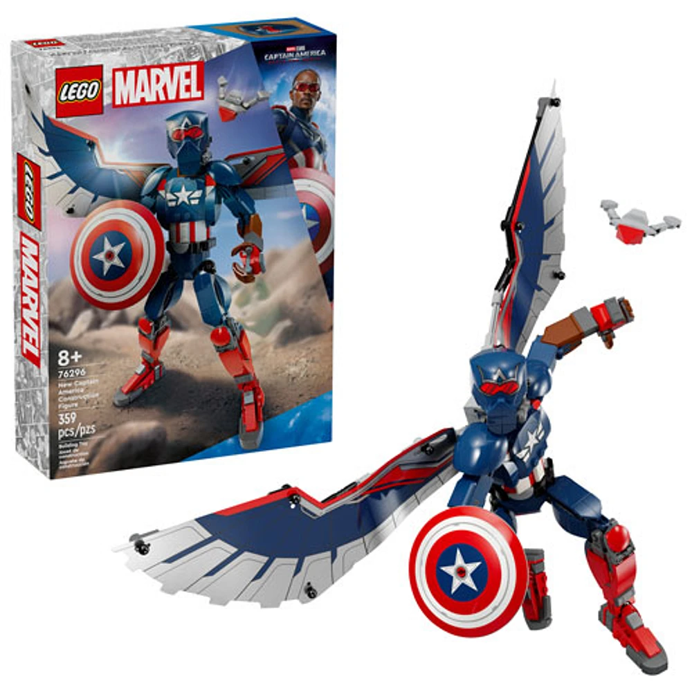 LEGO Marvel : La figurine à construire du nouveau Capitaine America - 359 pièces (76296)