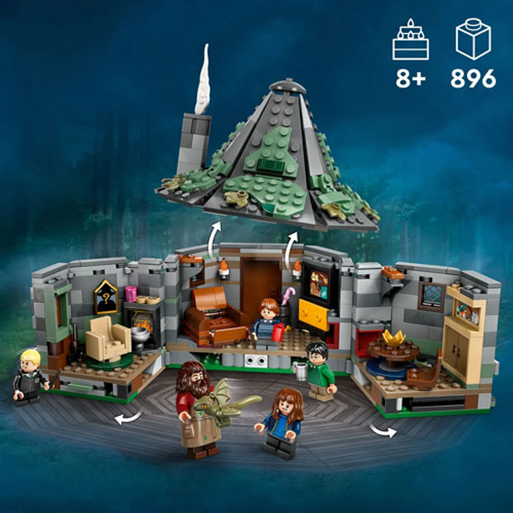 LEGO Harry Potter: Hagrid's Hut An Unexpected Visit Playset - 896 Pieces (76428)