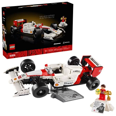 LEGO Icons: McLaren Model Car MP4/4 & Ayrton Senna - 693 Pieces (10330)