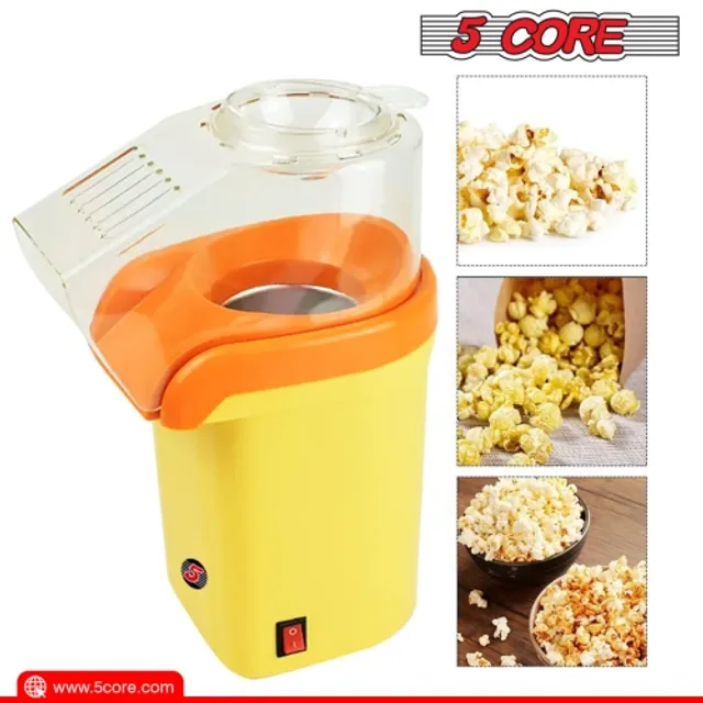 5 Core Popcorn Machine Nostalgia 300 Watts Movie Night Hot Air