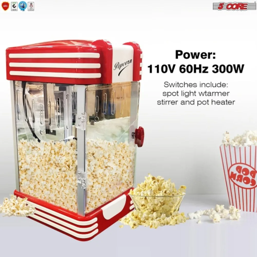 Nostalgia Rhp310coke Coca-Cola Mini Hot Air Popcorn Popper