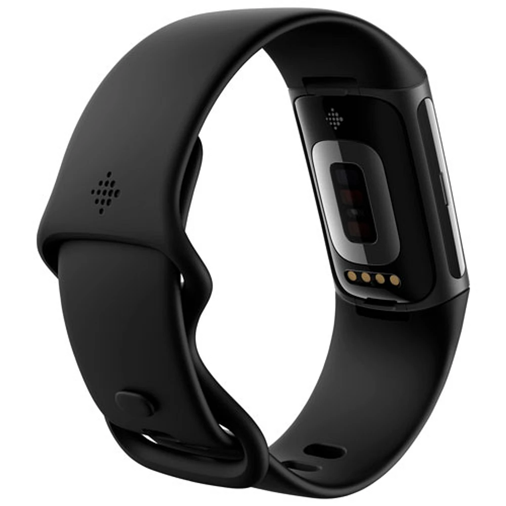 Moniteur activité Charge 6 de Fitbit avec GPS, fréquence cardiaque et sommeil - Obsidienne/Noir